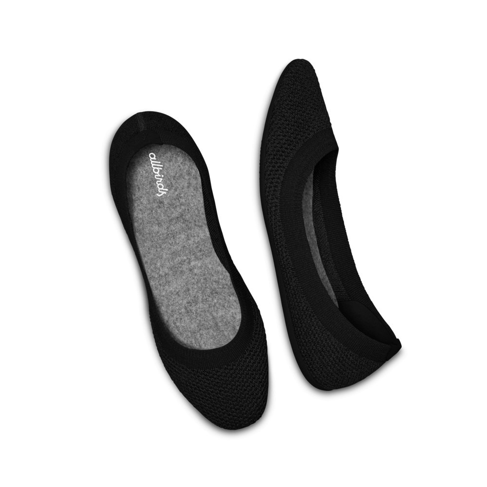 Allbirds Women\'s Tree Breezers - Flats Black - NYL890124